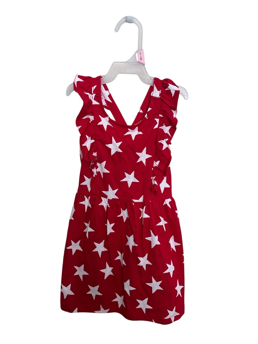 Carter's Red Dress with White Star Print